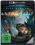 Text: "4K ULTRA HD", "Blu-ray", "Ryan Gosling", "Der Astronaut", FSK 12. Ein Mann in einem Raumanzug schwebt schwerelos., 1 Ultra HD Blu-ray und 1 Blu-ray Disc