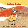 "Jule wäscht sich nie", "Gerhard Schöne", "Die besten und ganz neue Lieder". Illustration eines Mädchens in bunter Kleidung.