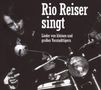 „Rio Reiser singt: Lieder von kleinen und großen Vorstadttigern“. Ein Mann neben einem Motorrad in Schwarz-Weiß., CD