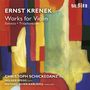 Ernst Krenek (1900-1991): Sonaten für Violine & Klavier Nr.1 & 2, CD