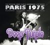 "Paris 1975. Deep Purple. Blackmore, Coverdale, Hughes, Lord, Paice." Ein Musiker spielt E-Gitarre auf einer Bühne.