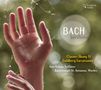 "BACH berühren", "Clavier-Übung IV 'Goldberg-Variationen'", "Ann-Helena Schlüter, Barockorgel St. Antonius, Worbis".   
Eine Hand im Gegenlicht mit Spinnweben.
