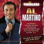 „TIMELESS“ oben, „AL MARTINO“ in der Mitte. Songtitel darunter: „OUR CONCERTO“, „LITTLE BOY, LITTLE GIRL“ etc. Mann mit Mikrofon., CD