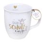 : Tasse Schutzengel mit Mattgold, mit Innen- und Henkeldruck, Div.