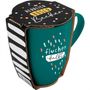 Tasse mit Motivdruck 'fluchen hilft', mit Banderole, Diverse