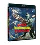 Text: "GUILA, FRANKENSTEINS TEUFELSEI". Illustration: Ein Monster im Weltraum, umgeben von Raumschiffen und Astronauten., 2 Blu-ray Discs