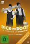 „DICK UND DOOF. Sechs Spielfilme mit Stan & Ollie. Präsentiert von Theo Lingen.“ Zwei Männer in schwarz-weiß mit Melone., 3 DVDs