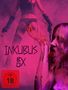 "Inkubus BX" mit FSK 18 Hinweis, rosa-violette Töne, Frau mit Blut an der Hand, sinnlich und mysteriös., 5 DVDs