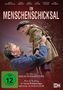 Oben: Namen der Schauspieler. Groß: "Ein Menschenschicksal". Unten: Filmemacher und Autor. Mann hält Kind hoch., DVD