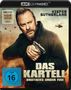"4K Ultra HD", "Das Kartell", "Brothers Under Fire". Mann mit Waffe, Hubschrauber im Hintergrund. FSK 16 beantragt.