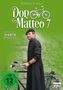 „Don Matteo 7, Die komplette siebte Staffel, FSK ab 12“. Ein Mann in Priesterkleidung mit Fahrrad vor grünem Hintergrund., 8 DVDs