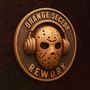 „ORANGE SECTOR REWORX“ in einem runden Logo mit einer Hockeymaske und Kopfhörern., CD