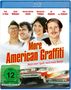 „More American Graffiti. Noch mehr Spaß, noch mehr Musik!“ Namen: Paul Le Mat, Cindy Williams, Charles Martin Smith. Vier Porträts und zwei alte Autos., Blu-ray Disc