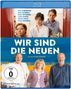Blu-ray-Cover, oben Schauspielernamen. Schrift: "WIR SIND DIE NEUEN". Drei ältere und drei jüngere Menschen.