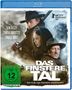 Die Haupttexte lauten: "Sam Riley, Tobias Moretti, Paula Beer", "Das finstere Tal", "Ein Film von Andreas Prochaska".