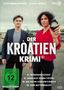 "Der Kroatien Krimi" oben und vier Episodentitel unten. Eine Frau zeigt eine Polizeimarke, ein Mann steht daneben., 2 DVDs