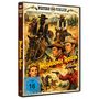 "Maskierte Reiter" in gelber Schrift, Western-Illustration mit Cowboys zu Pferd, FSK 16-Symbol unten links., DVD