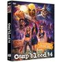 „Camp Blood 14“, zwei Filme: Clown Shark und Legacy. Illustration: gruseliger Clown, maskierter Killer, drei Frauen., DVD