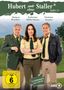 „Hubert ohne Staller“, Staffel 13. Drei Personen in Polizeiuniform vor einer grünen Landschaft., 3 DVDs