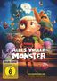 Titel: Alles voller Monster. Narr: Vorab-Cover, FSK ab 6 freigegeben. Viele bunte Monster, ein Schloss im Hintergrund., DVD