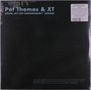Text: "Pat Thomas & XT, STRATA, ACT (JOY CONTEMPORARY) LONDON." Schwarzer Hintergrund., LP