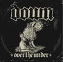Text: "down" oben, "over the under" unten. Illustration: Ein Löwe mit einem Sonnenkopf., CD