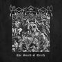 Text: "The Smell of Death." Oben ein komplexes Logo. Darunter ein düsteres, chaotisches Gemälde mit einer dämonischen Figur., CD