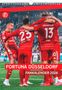 N Neumann - Fortuna Düsseldorf 2026 - Wandkalender A3 (30x42 cm) mit 12 Monatsblättern, deutschem Kalendarium & Spiralbindung, Fußball-Fankalender mit Spielerfotografien in Rot-Weiß, Kalender, Kalender