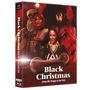 "Black Christmas (Jessy - Die Treppe in den Tod)" steht groß unten. Oben sind Menschen mit besorgten Gesichtern vor einem Haus.