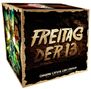 "FREITAG DER 13." in grober Schrift, darunter "Original Crystal-Lake-Edition". Horror-Thema mit gruseligen Gesichtern., 9 Blu-ray Discs