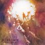 „HERETOIR - THE CIRCLE“ Text. Illustration mit Personen, die sich um eine helle, strahlende Mitte versammeln., 2 LPs
