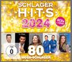 Schlager Hits 2024, 3 CDs und 1 DVD