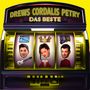 "Drews Cordalis Petry, Das Beste." Eine Slotmaschine mit Gesichtern, einer Krone, griechischer Flagge, Gitarre und Schal., CD