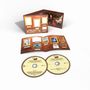 "Emerson, Lake & Palmer - Pictures at an Exhibition", zwei CDs und ein geöffnetes Booklet mit Miniatur-Gemälden., 2 CDs