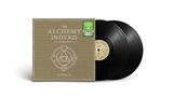 Schrift: "The Alchemy Index Vols. III & IV - Air & Earth" von Thrice. Zwei schwarze Schallplatten, schlichtes Cover., 2 LPs