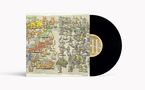 "Instant Gratification" oben und "Dance Gavin Dance II Side B" auf schwarzer Vinyl. Illustration mit Tieren und Robotern.