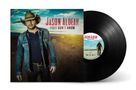 "Jason Aldean, They Don't Know." Albumcover mit Mann in Cowboyhut und Hintergrundlandschaft, daneben eine Schallplatte., LP