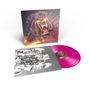 "Motörhead" in dekorativer Schrift oben; magenta Vinyl-Schallplatte, Cover mit furchteinflößender Illustration eines Zuges., LP