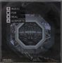 Texte: "Music for Real Airports", "Ambient Mixes 5 CD Box Set", "The Black Dog". Bild eines belebten Terminals., 5 CDs
