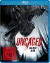 „UNCAGED“ und „Das Biest in dir“ in roter und schwarzer Schrift. Ein brüllendes Monstergesicht im Wald. FSK 18 Logo., Blu-ray Disc