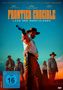 "Frontier Crucible: Land der Gesetzlosen", Western-Szene mit bewaffnetem Cowboy in der Mitte, weitere Figuren im Hintergrund., DVD