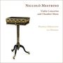Text: "Niccolò Mestrino, Violin Concertos and Chamber Music, Plamena Nikitassova, Les Élémens." Ein verziertes, einbeiniges Möbelstück., CD