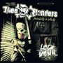 "Thee Flanders", "Lock Down EP", "Thrill Crazy! Kill Crazy!". Ein Mann mit Maske schaut durch Jalousien; gruselige Atmosphäre., LP