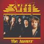 „SWEET“ und „The Answer“. Foto einer Band mit fünf Männern vor dunklem Hintergrund. Logo oben, Titel unten.