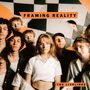 "FRAMING REALITY" und "THE LIVELINES" stehen auf einem Foto von acht jungen Menschen vor einem karierten Hintergrund., Single 12"