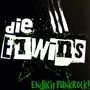 Text: "die ELwins" und "Endlich Punkrock!" auf schwarzem Hintergrund mit grünem Stern voller Farbspritzer., CD