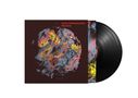 Text: "Under Darkening Skies Monolink". Abstrakte, bunte Illustration auf einem Schallplattencover., 2 LPs