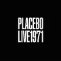 „PLACEBO LIVE 1971“ in weißer Schrift auf schwarzem Hintergrund., CD