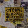 Ein gelbes Logo mit schwarzem Text: "TONY HUMPHRIES 98.1 KISS F.M. ZANZIBAR", umgeben von handgeschriebenen Notizen., 2 CDs