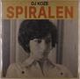 DJ KOZE, SPIRALEN. Sepia Porträt einer Person mit dunklem Haar und nachdenklichem Ausdruck., Single 12"